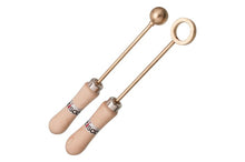 Cargar imagen en el visor de la galería, ANILLO DE GRAVESANDE DE LATON CON MANGO DE MADERA EISCO