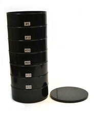 Cargar imagen en el visor de la galería, TAMIZ - SET DE 6 PIEZAS DE PLÁSTICO DE 17CM DE DIÁMETRO CON MALLA DE ACERO EISCO