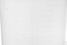 Cargar imagen en el visor de la galería, JARRA 3000ML POLIPROPILENO GRADUACIÓN RELIEVE, DISEÑO EURO EISCO