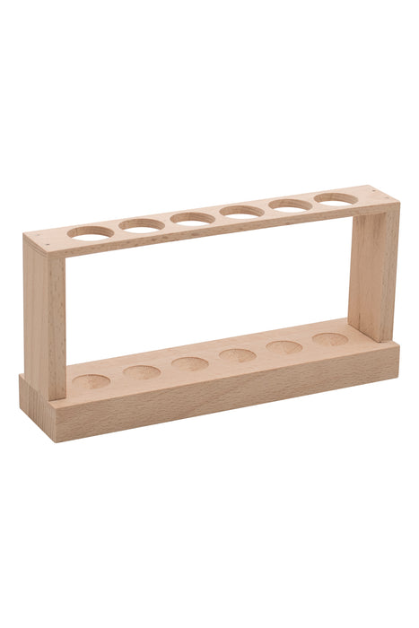 GRADILLA PARA TUBOS DE 22MM CON 6 LUGARES DE MADERA EISCO