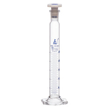 Cargar imagen en el visor de la galería, PROBETA DE VIDRIO 25ML CLASE B CON TAPON Y JUNTA 14/23 EISCO
