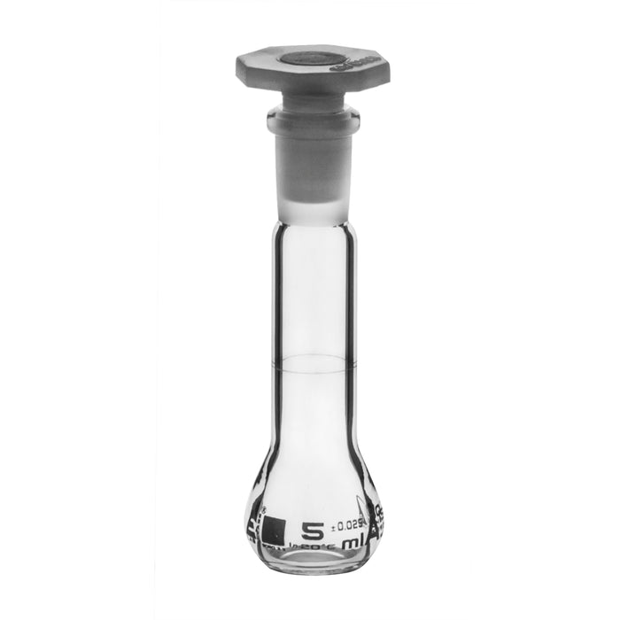 MATRAZ VOLUMÉTRICO (AFORADO) 5ML, CLASE A, TAPÓN DE POLIPROPILENO EISCO