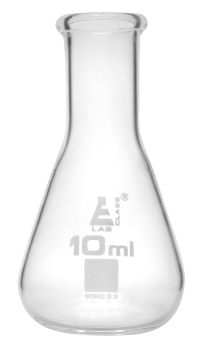 MATRAZ ERLENMEYER 10ML BOCA ANGOSTA VIDRIO BOROSILICATO EISCO