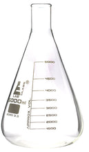 Cargar imagen en el visor de la galería, MATRAZ ERLENMEYER 5000ML BOCA ANGOSTA VIDRIO BOROSILICATO EISCO
