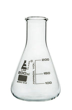 Cargar imagen en el visor de la galería, MATRAZ ERLENMEYER 200ML BOCA ANGOSTA VIDRIO BOROSILICATO EISCO
