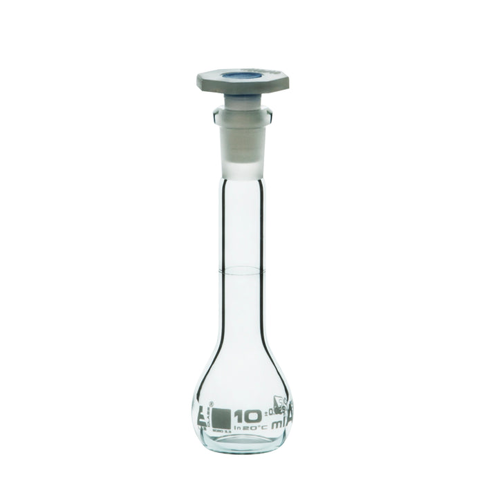 MATRAZ VOLUMÉTRICO (AFORADO) 10ML, CLASE A, TAPÓN DE POLIPROPILENO EISCO