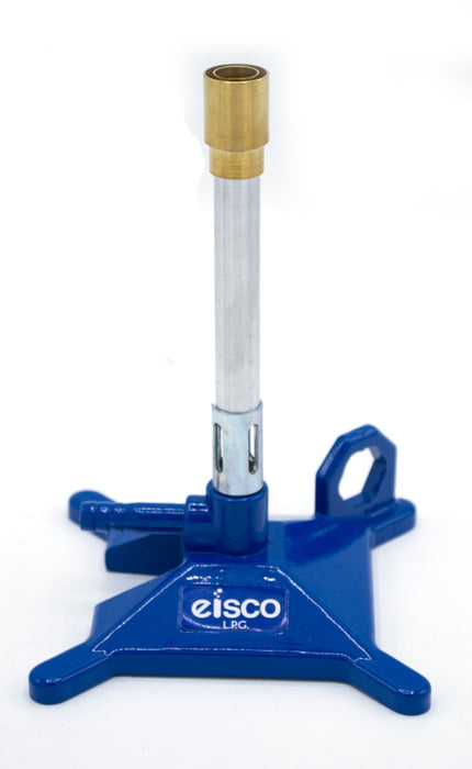 MECHERO DE BUNSEN CON ESTABILIZADOR DE FLAMA Y BASE ANTIVOLCADURA PARA GAS LP EISCO
