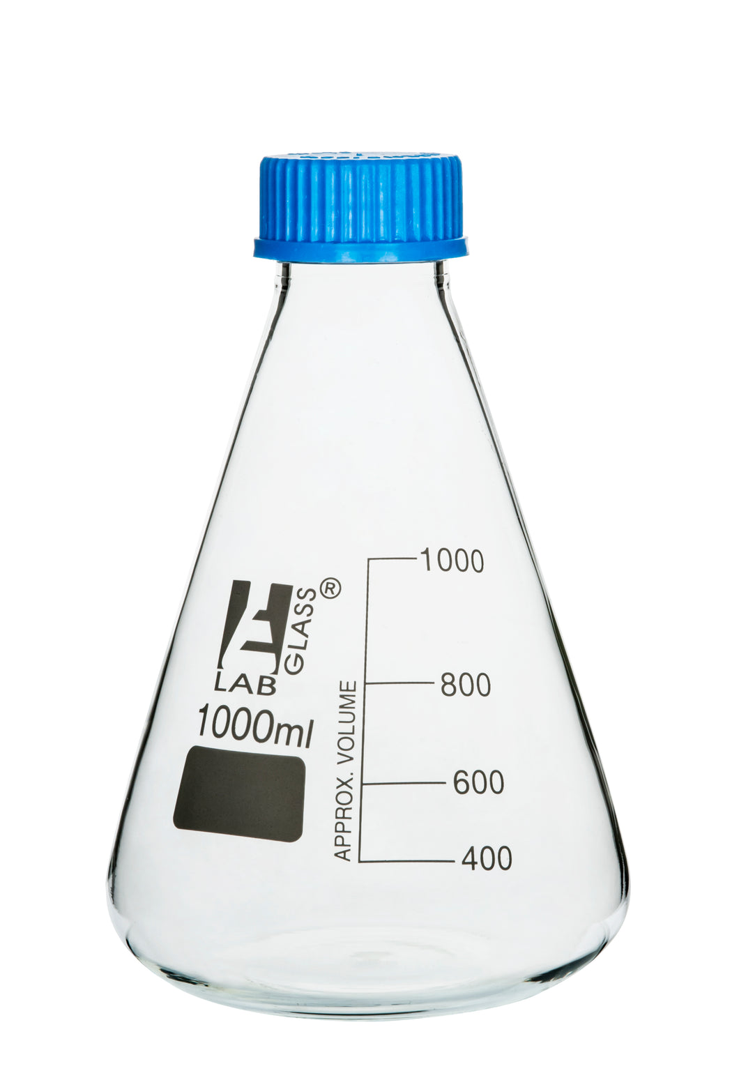 MATRAZ ERLENMEYER 1000ML CON TAPAROSCA, GRADUACIÓN BLANCA EISCO