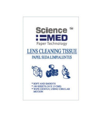 PAPEL SEDA LIMPIALENTES BLOCK C/100 HOJAS SCIENCE MED