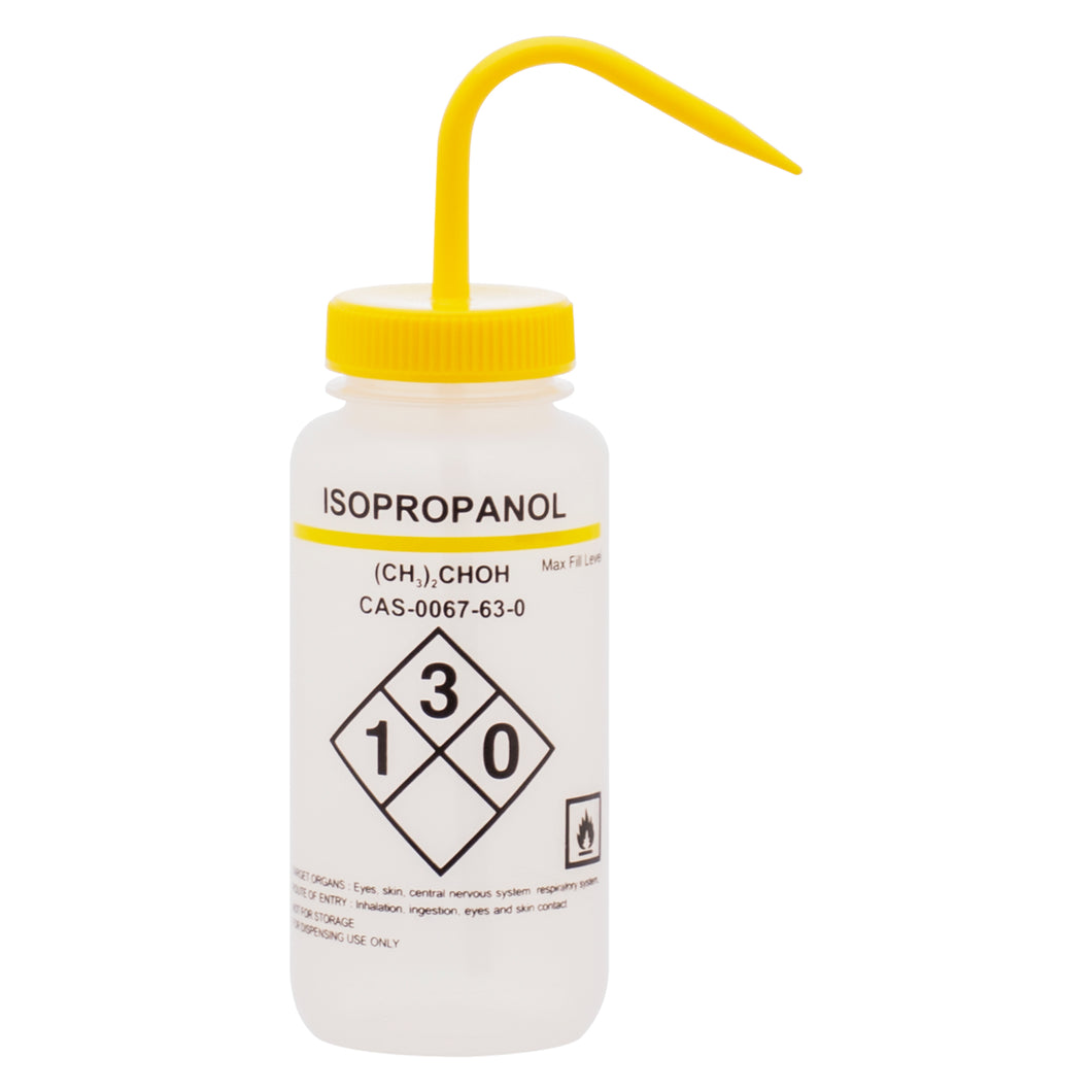 PISETA DE SEGURIDAD ISOPROPANOL 500ML DE PLÁSTICO LDPE EISCO