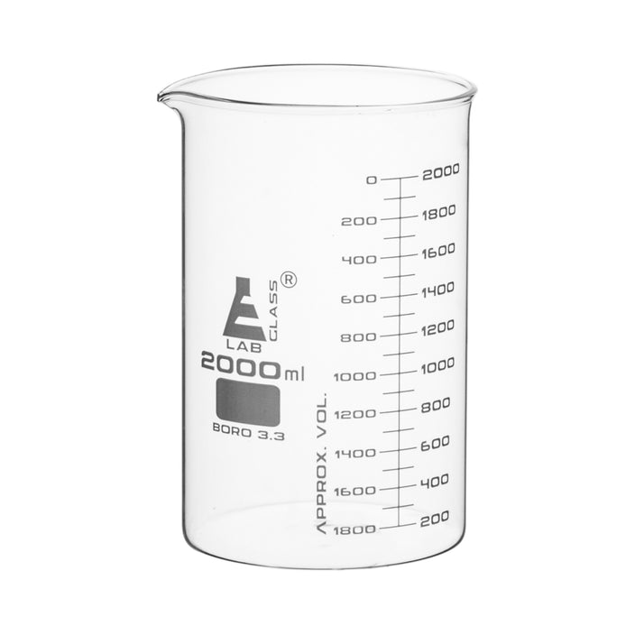 VASO DE PRECIPITADO 2000ML, DOBLE ESCALA, ASTM EISCO