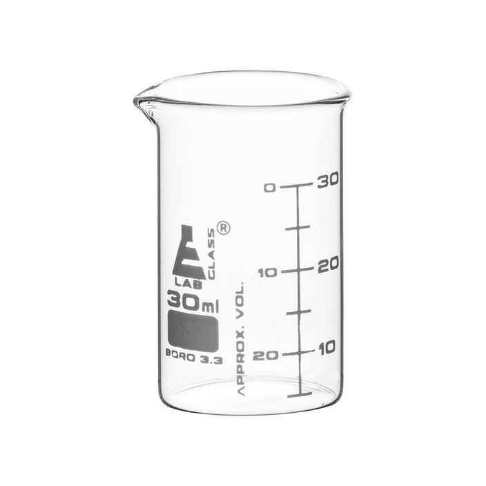 VASO DE PRECIPITADO 30ML, DOBLE ESCALA, ASTM EISCO