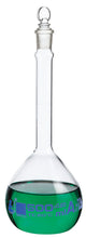 Cargar imagen en el visor de la galería, MATRAZ VOLUMÉTRICO (AFORADO) 500ML, CLASE A, TAPÓN PLANO DE VIDRIO EISCO
