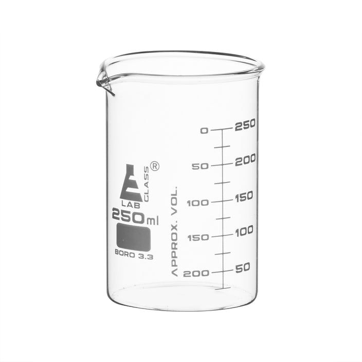 VASO DE PRECIPITADO 250ML, DOBLE ESCALA, ASTM EISCO