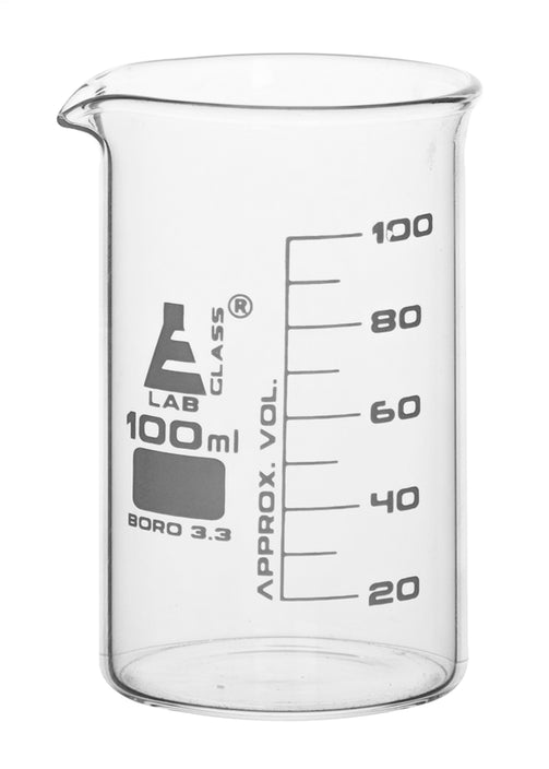 VASO DE PRECIPITADO 100ML FORMA ALTA (BERZELIUS) CON VERTEDERO EISCO