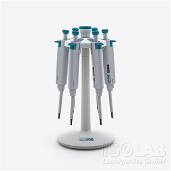 SOPORTE PARA MICROPIPETAS 360º TIPO CARRUSEL CON 6 LUGARES ISOLAB