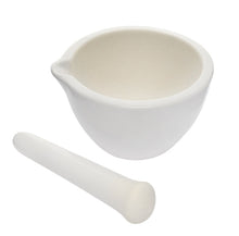 Cargar imagen en el visor de la galería, MORTERO CON PISTILO (MANO) 2000ML DE PORCELANA DE 230MM DIÁMETRO EISCO
